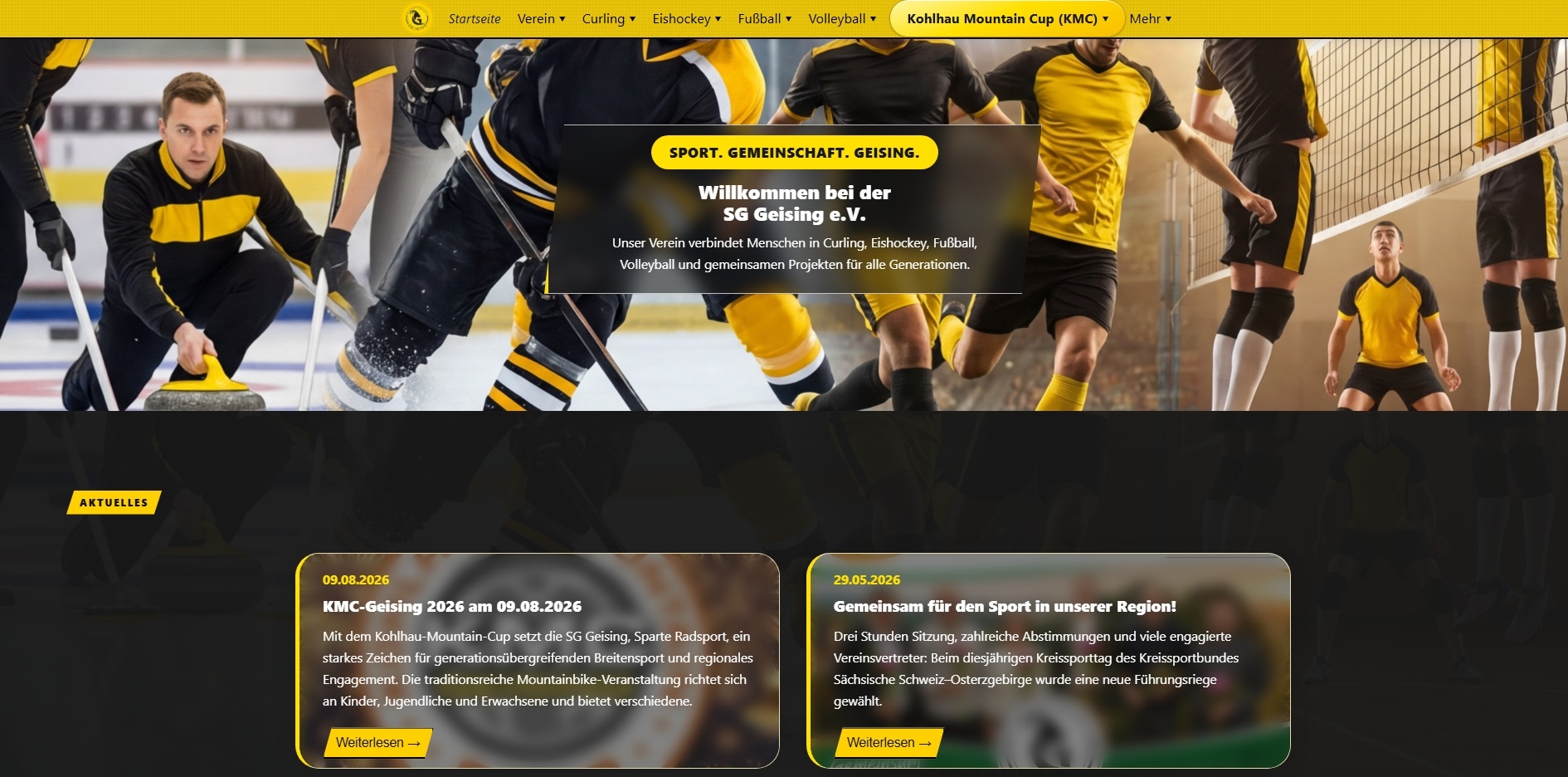 Miniaturansicht der Webseite von SG Geising